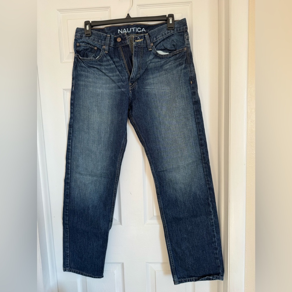 Nautica Men's Relaxed Fit Blue Jeans